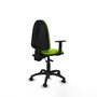 PIQUERAS Y CRESPO Chaise de bureau Aýna, Simili cuir pistache, Mécanisme asynchrone