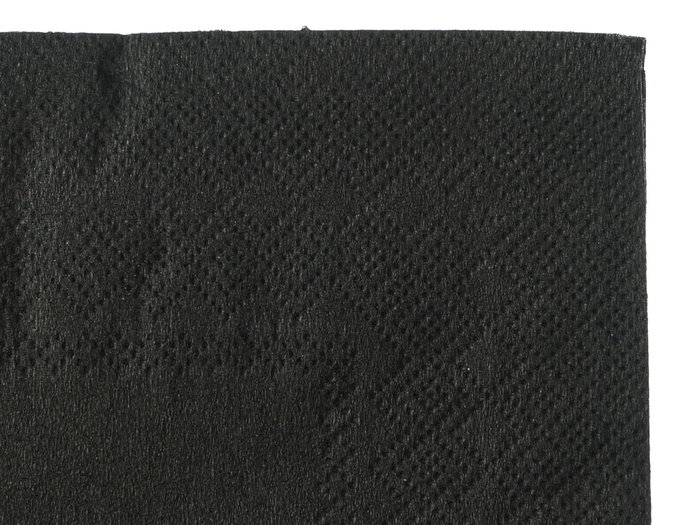 KINVARA Set de 50 serviettes en papier noires 33 x 33cm