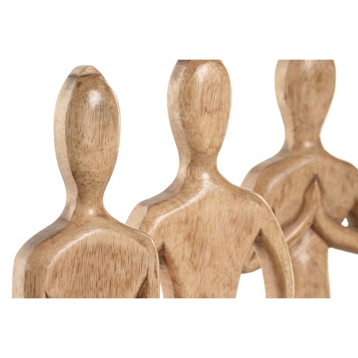 Home ESPRIT Figurine Décorative Yoga Arabe Marron Clair Naturel (Lot de 3) Home ESPRIT Figurine Décorative Yoga Arabe Marron Clair Naturel (Lot de 3)