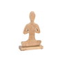 Home ESPRIT Figurine Décorative Yoga Arabe Marron Clair Naturel (Lot de 3)