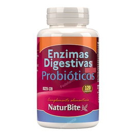 NATURBITE Enzimas Digestivas+Probioticos 120cap.