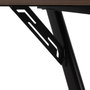 BigBuy Office Bureau Bois MDF Noir Naturel 120 x 60 x 75 cm