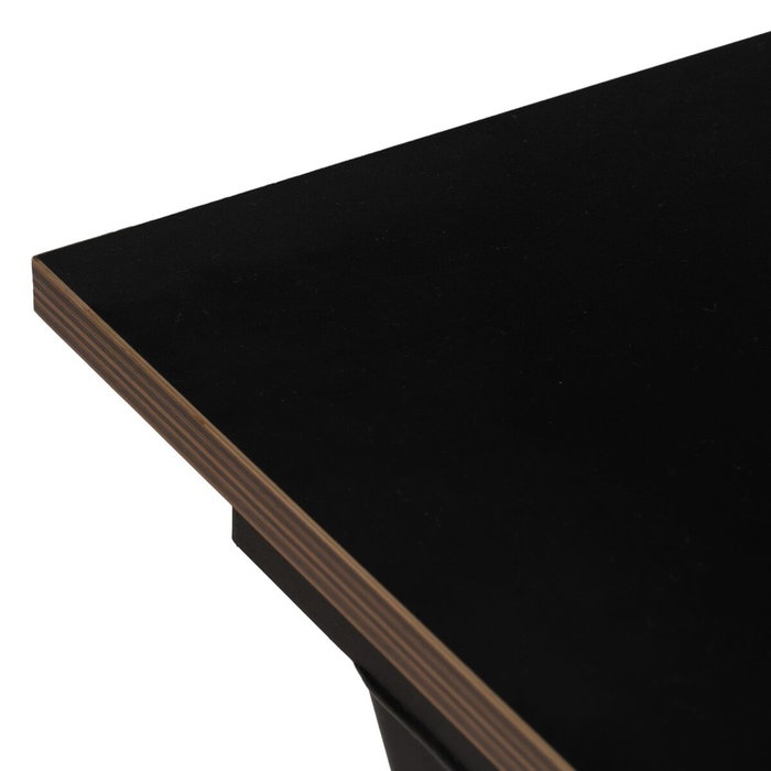 BigBuy Office Bureau Bois MDF Noir Naturel 120 x 60 x 75 cm BigBuy Office Bureau Bois MDF Noir Naturel 120 x 60 x 75 cm