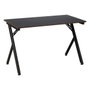BigBuy Office Bureau Bois MDF Noir Naturel 120 x 60 x 75 cm