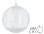 Innspiro Pack de 12 boules en plastique transparent de 9 cm