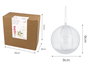 Innspiro Pack de 12 boules en plastique transparent de 9 cm