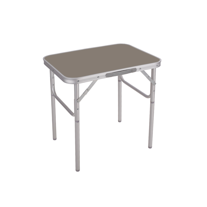 Marbueno SUMMER 10012M Table pliante en aluminium marron 60x45/60 cm avec hauteur ajustable pour camping et plage