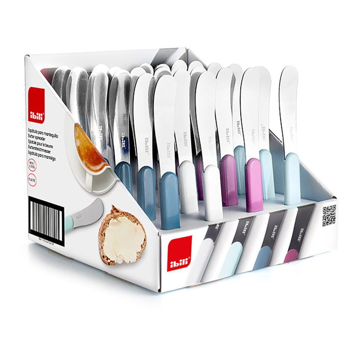 Ibili Spatule pour beurre 14,8 cm, couleurs assorties