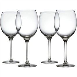 Alessi SG119/1S4 Mami XL Set de 4 Verres à Vin Blanc en Cristal Transparent, Design Stefano Giovannoni