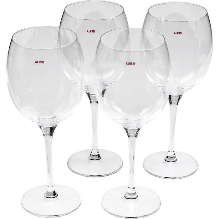 Alessi Mami XL Set de 4 verres à vin blanc en verre cristalino SG119/1S4