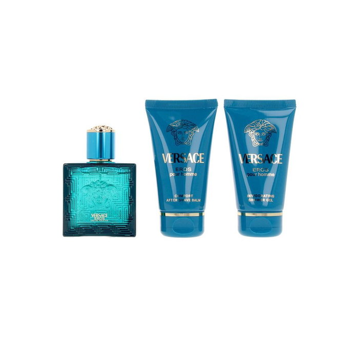 Versace Eros Coffret 3 Pièces (Eau de Toilette, Gel Douche, Baume Après-Rasage) Versace Eros Coffret 3 Pièces (Eau de Toilette, Gel Douche, Baume Après-Rasage)