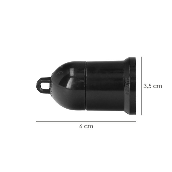 WOLFPACK LINEA PROFESIONAL Porte-lampe E-27 Noir 4A