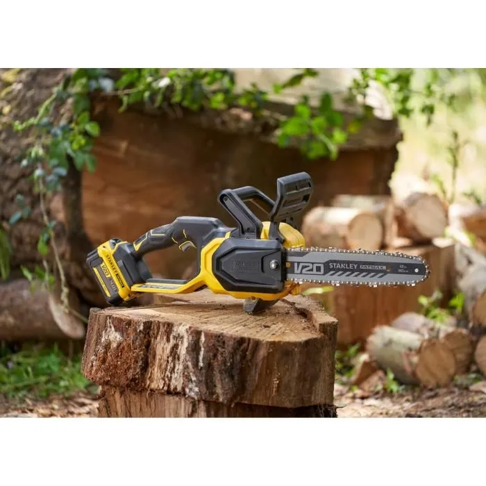 Stanley Fatmax Tronçonneuse électrique sans fil SFMCCS730B-XJ - 30 cm - Moteur Brushless 18V - Sans batterie