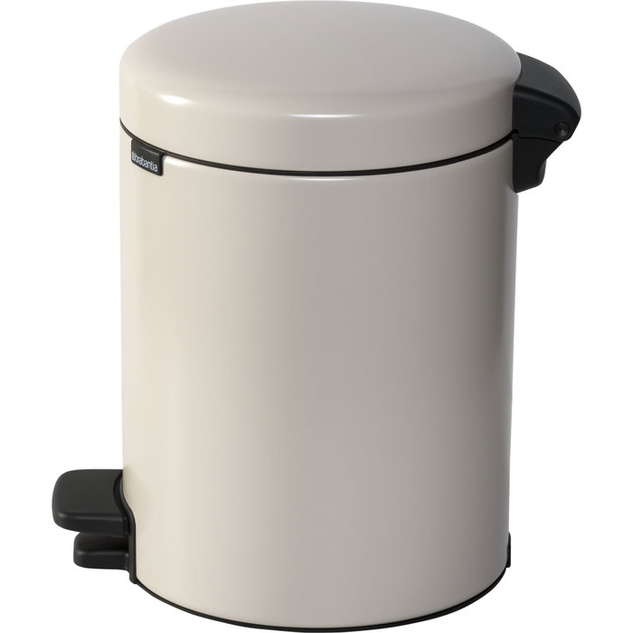 Brabantia Newicon Poubelle à pédale 5 L Soft Beige
