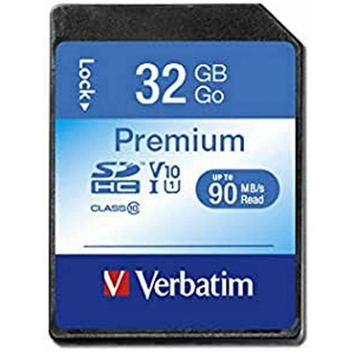 Carte Mémoire SD Verbatim PREMIUM SDHC C10/U1 32 GB Carte Mémoire SD Verbatim PREMIUM SDHC C10/U1 32 GB