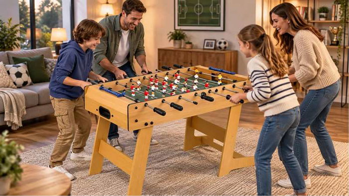 JugaToys Futbolín de madera 121x161x86cm