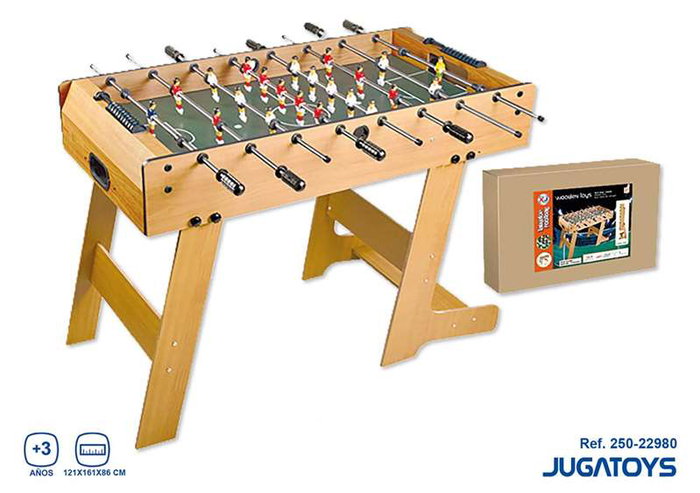JugaToys Futbolín de madera 121x161x86cm