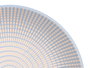 Vessia Assiette Creuse 20,5 cm Bleu Céramique Motif Gravé (Set de 24)
