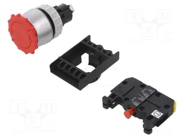 SPAMEL ST22-B-01 Commutateur de sécurité rouge 22mm