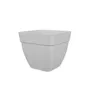 Artevasi Pot de Fleurs Carré CAPRI CAMPANA - Plastique Résistant au Gel - Blanc - 36.5 cm
