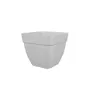 Artevasi Pot de Fleurs Carré CAPRI CAMPANA - Plastique Résistant au Gel - Blanc - 36.5 cm