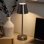 Home Deco Factory Lampe tactile USB argentée