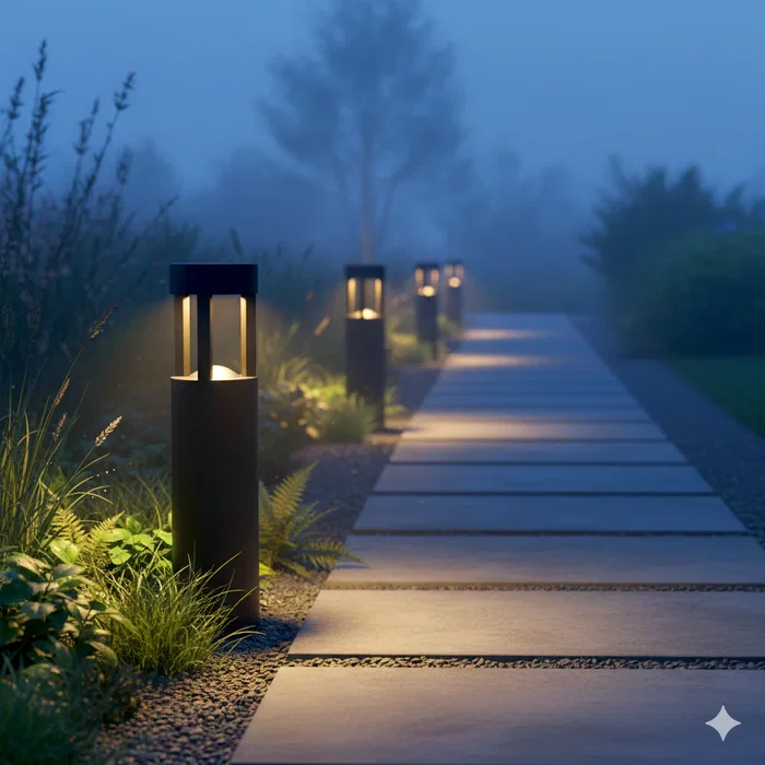 Baliza LED Exterior Jamalpur 90cm 10W 220VAC 3000K Noir