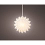 Lumineo Étoile suspendue en papier LED Ø40 x 20.5 cm, lumière blanche chaude, avec piles, pour intérieur