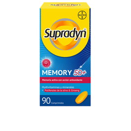 Supradyn Supradyn Memory 50+, 90 comprimés, complément nutritionnel avec 12 vitamines et 9 minéraux pour mémoire et concentration, à partir de 50 ans
