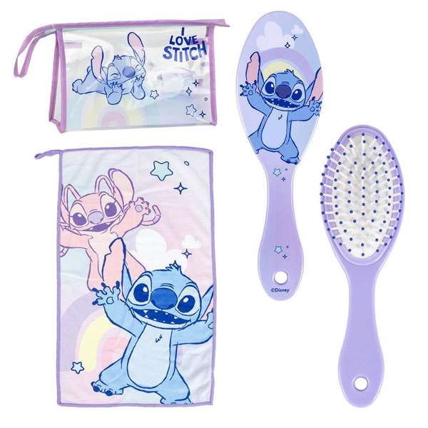 Cerdá Nécessaire de voyage Stitch pour accessoires de toilette 23.0 x 15.0 x 8.0 cm - Lavande