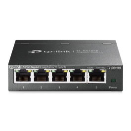 Omada TL-SG105E - Commutateur Gestion Gigabit 5 Ports avec VLAN, QoS et Technologie Économie d'Énergie pour Réseaux d'Entreprise