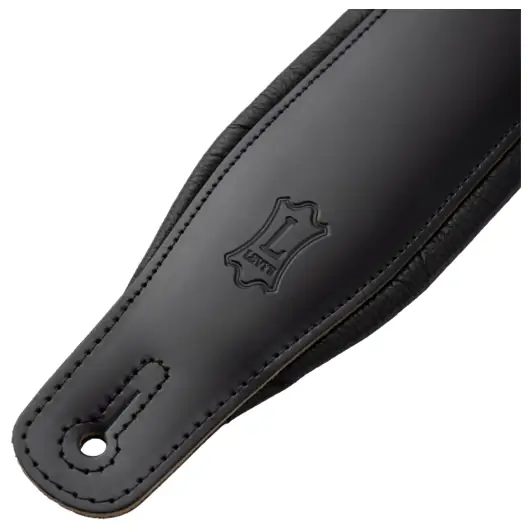 LEVYS Correa Amped Leather Series 3" - Noire pour Guitare
