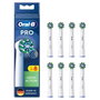 Oral-B Pack de 8 têtes de brosse à dents Cross - Blanc