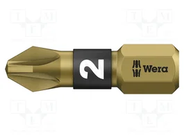 WERA Embout de tournevis Pozidriv® PZ2 1/4 de 25 mm