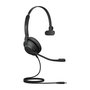Jabra Evolve2 30 SE - Micro-casque filaire USB-A/USB-C à réduction de bruit passive pour télétravail et bureaux