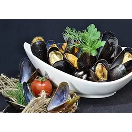 MENASTYL Marmite à moules 18 cm 2,7 litres, acier émaillé noir, tous feux induction, couvercle réversible plat, réf. 3645567