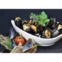MENASTYL Marmite à moules 18 cm 2,7 litres, acier émaillé noir, tous feux induction, couvercle réversible plat, réf. 3645567