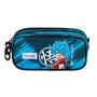 KARACTERMANIA - Trois trousses scolaires à compartiments avec motif Dragon Ball, 11x23x10 cm, fermeture à glissière, intérieur doublé, sangle pour attacher au cartable