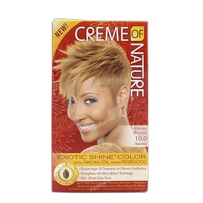 CREME OF NATURE Exotic Shine Color 100 Honey Blonde avec huile d'argan du Maroc CREME OF NATURE Exotic Shine Color 100 Honey Blonde avec huile d'argan du Maroc