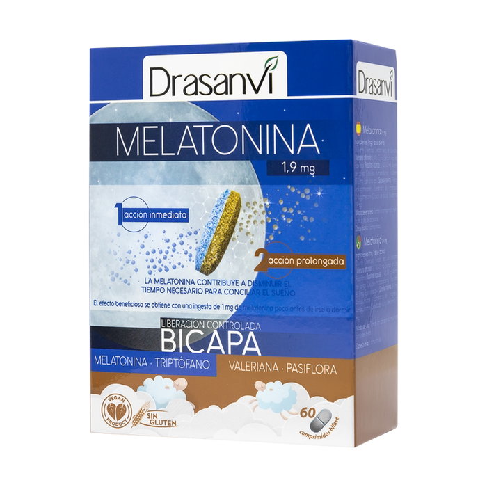 DRASANVI Mélatonine Bicouche Retard 60 Comprimés