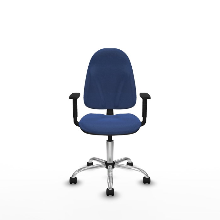 PIQUERAS Y CRESPO Chaise de bureau Algarra, Bleu marine, Base chromée PIQUERAS Y CRESPO Chaise de bureau Algarra, Bleu marine, Base chromée
