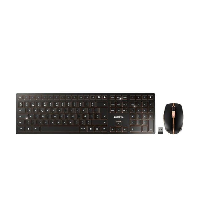 clavier et souris Cherry JD-9100ES-2 Noir Espagnol QWERTY