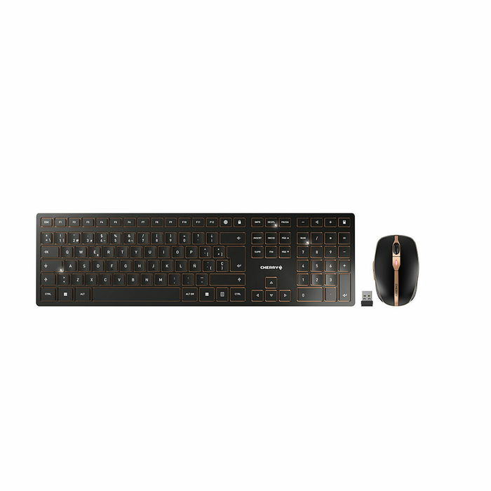 clavier et souris Cherry JD-9100ES-2 Noir Espagnol QWERTY