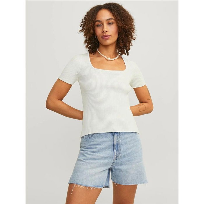 T-shirt à manches courtes femme Jack & Jones 12252768-11-4201 TCX Beige (XS)