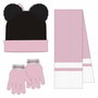 Bonnet et gants Minnie Mouse Rose