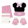 Bonnet et gants Minnie Mouse Rose