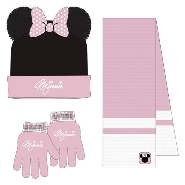 Cerdá Ensemble 3 pièces écharpe Minnie (20x2x52 cm) - Âge recommandé : 36 mois - Rose Cerdá Ensemble 3 pièces écharpe Minnie (20x2x52 cm) - Âge recommandé : 36 mois - Rose