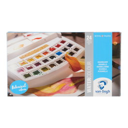 Van Gogh Étui plastique d'aquarelles tons botaniques 24 couleurs demi-pastillesといえますか？
