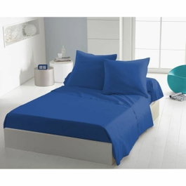 Home Linge Passion Drap plat Bleu 180 x 290 cm, Lit simple