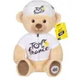 Gipsy Toys - Peluche Officielle Tour de France - Ours en Maillot et Casquette 'Meilleur Jeune Vainqueur' Blanc - 24 cm
